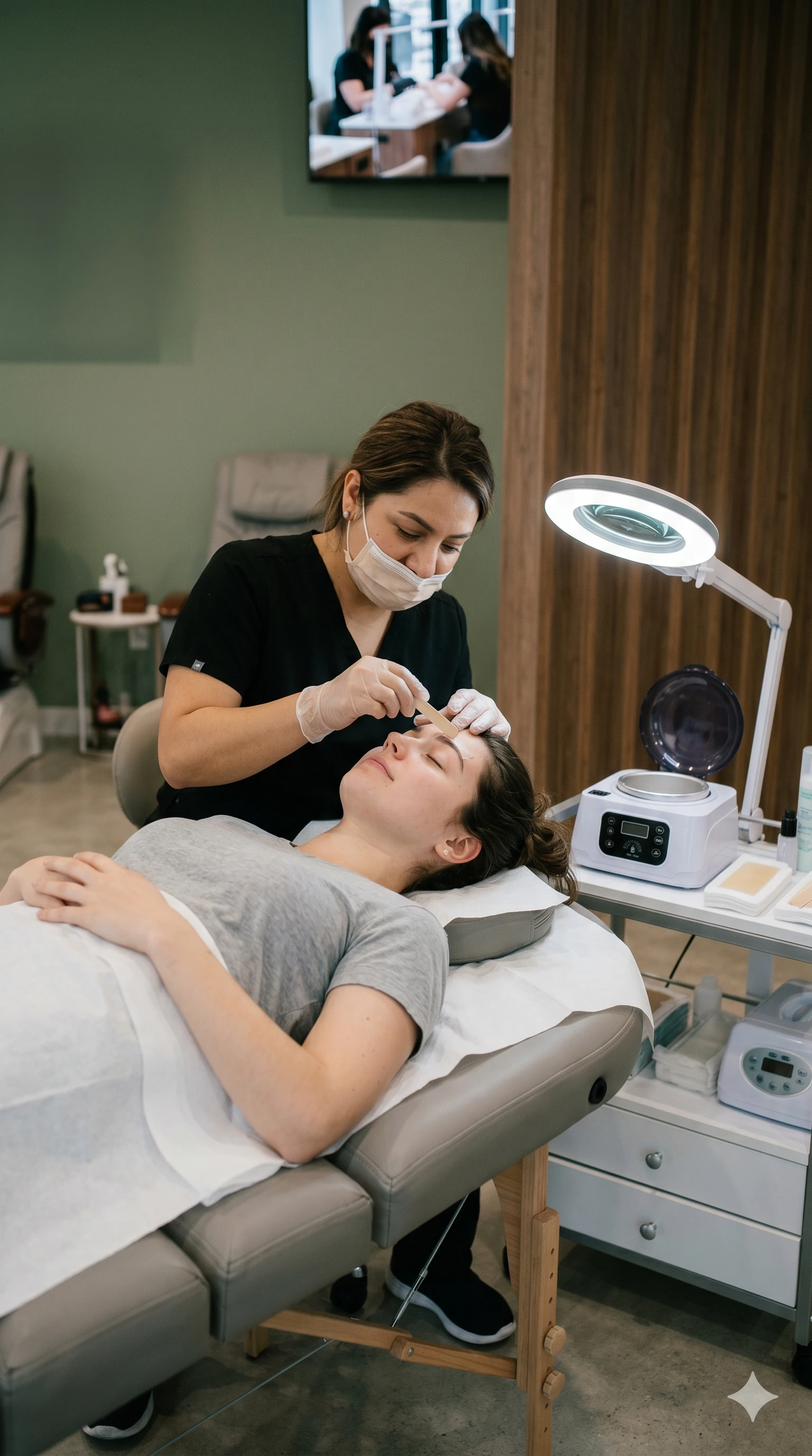 Eyebrow waxing at Angel's Nails Cape Coral