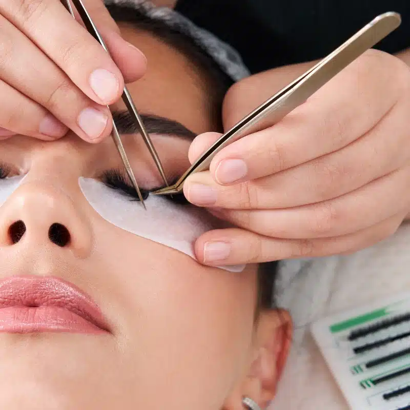 Professional eyelash extension service at Angel's Nails Cape Coral – Classic and volume lash applications in North Fort Myers.