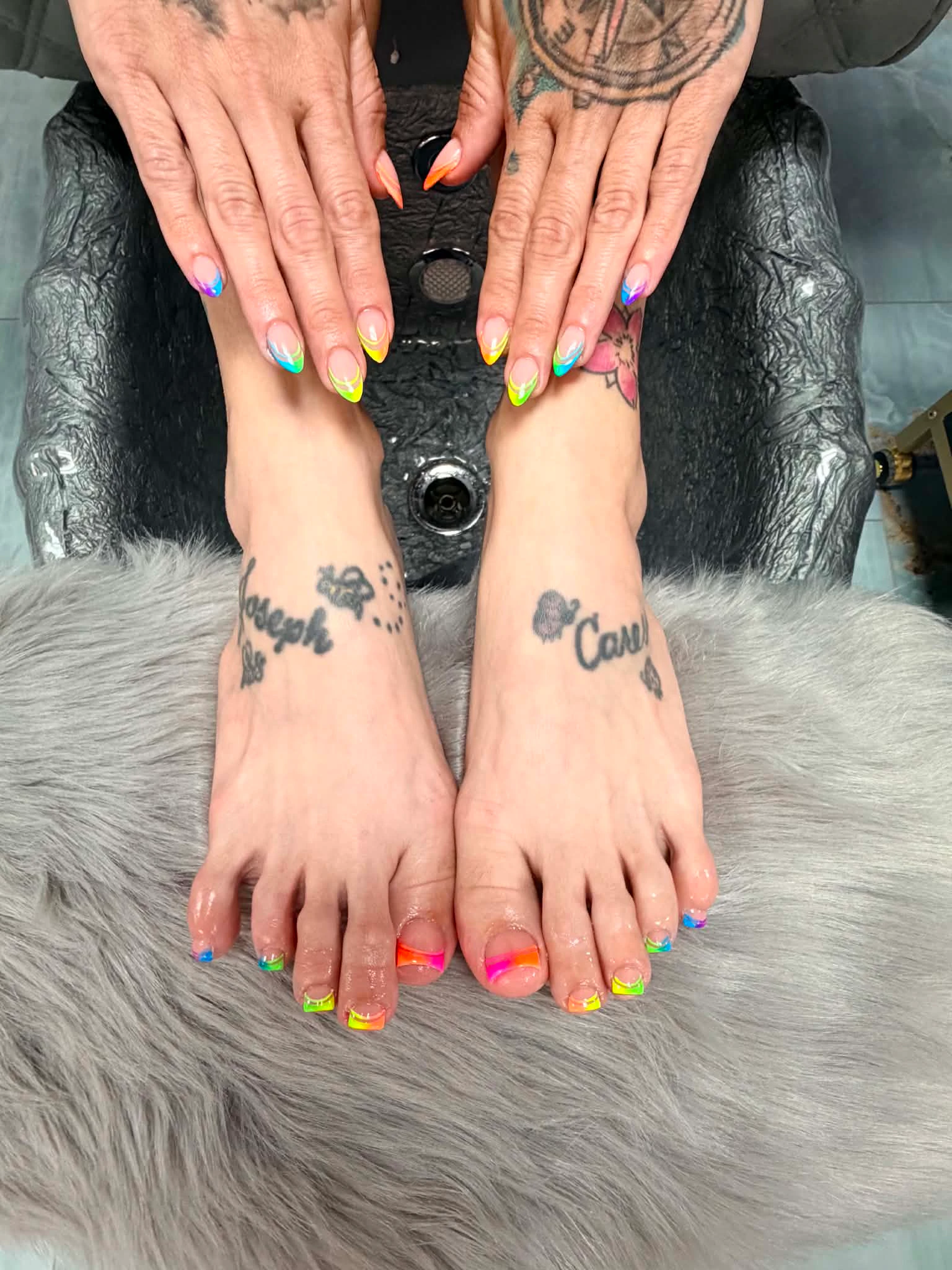 Manicure and pedicure combo at Angel's Nails